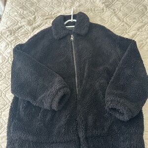 Urban Outfitters Black Fleece Jacket